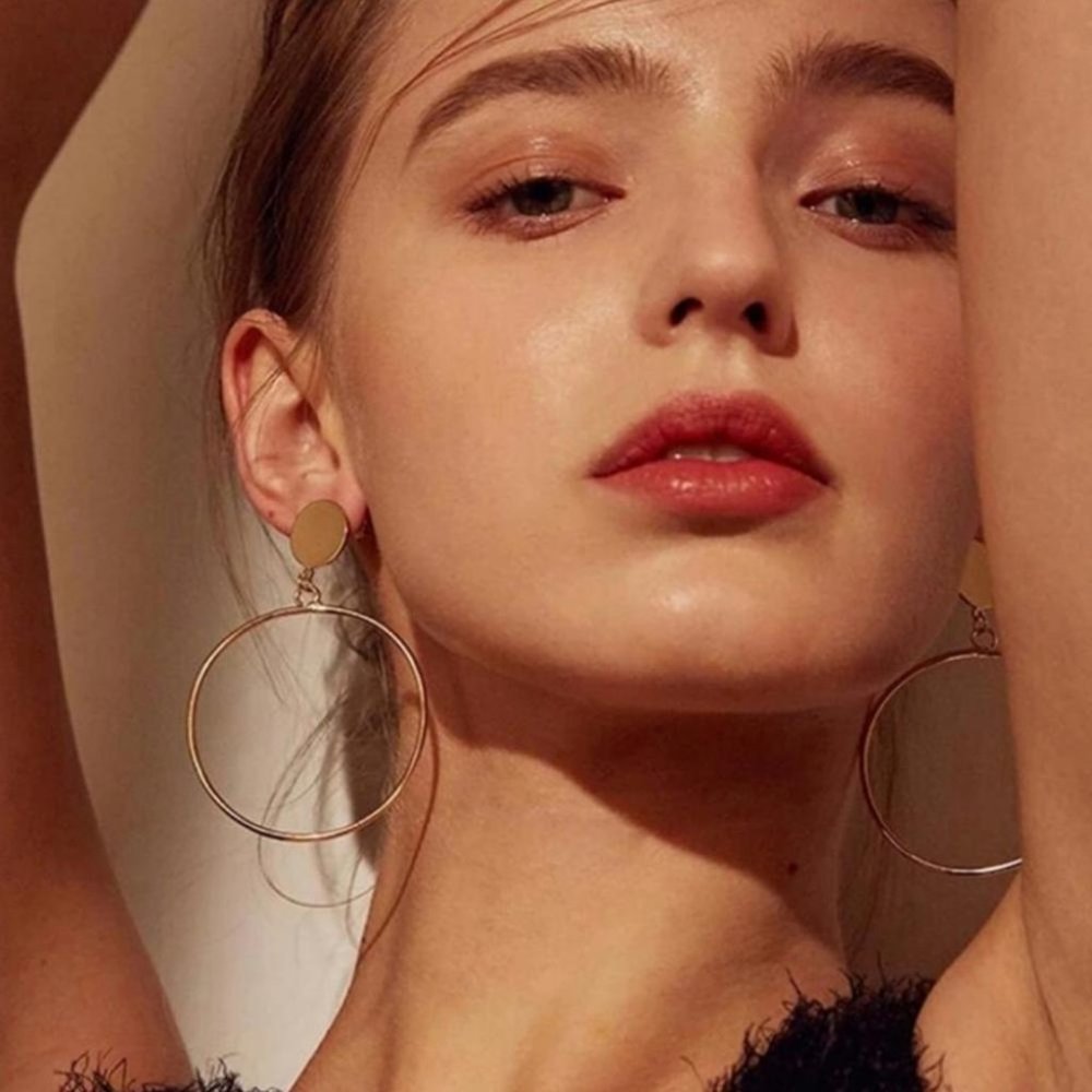 Clip On Earrings Hoop Circle